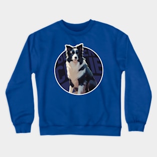 Dog Border Collie Art Crewneck Sweatshirt